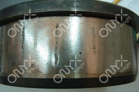 Brinelling – bearing failure appearance
