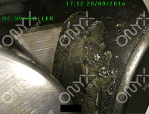 Macropitting – bearing failure severity rating 4