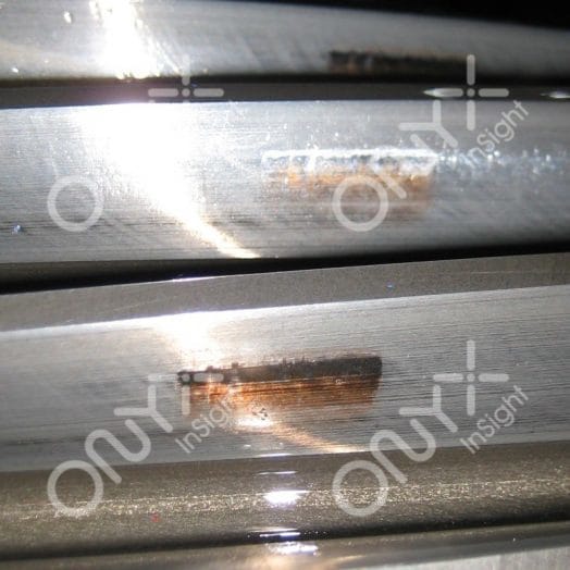 Gear polishing failure