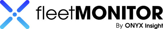 FleetMONITOR Logo Black with Colour X