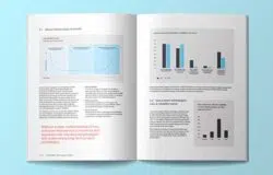 Industry report flat lay navigation