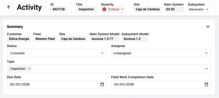 Onyx cortex field activity report
